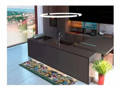 Alfombra De Cocina|Alfombra De Cocina|Alfombra de cocina - dibujos con paisaje - - 52 x 100 cm - RICCI