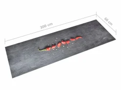 Alfombra De Cocina|Alfombra De Cocina|Alfombra de cocina lavable Pepper 60x300 cm ES333081