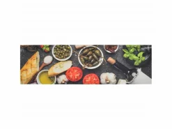 Alfombra de cocina lavable terciopelo dibujo vino cena 45x150cm ES947138 Multicolor Discount