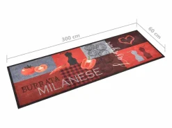 Alfombra de cocina lavable Tomatoes 60x300 cm ES306211^ New