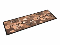 Alfombra de cocina lavable Coffee marrón 60x300 cm ES815957^ Discount