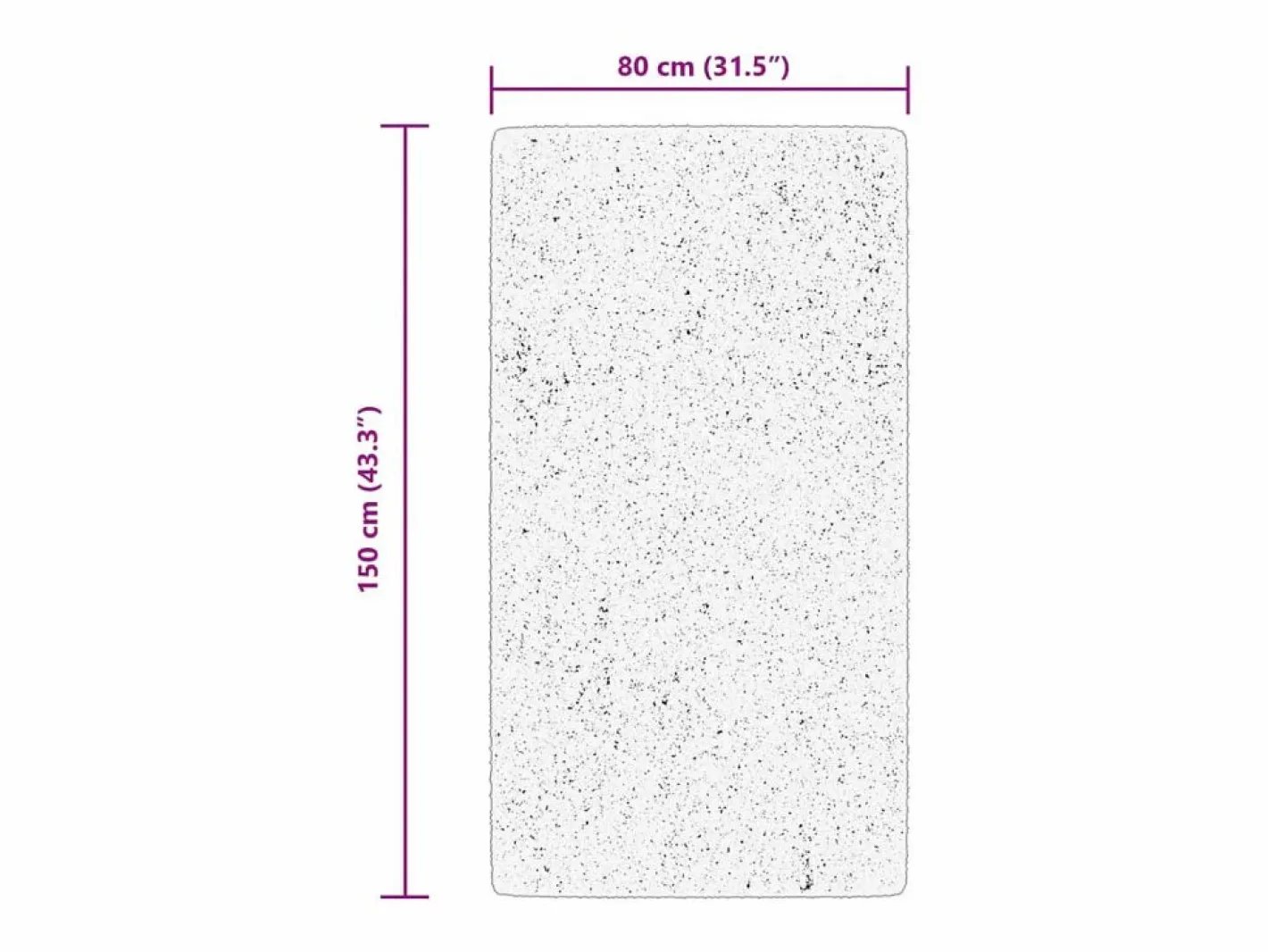 Alfombra de diseño vintage para interior y exterior ARBIZU 80x150 cm^ New