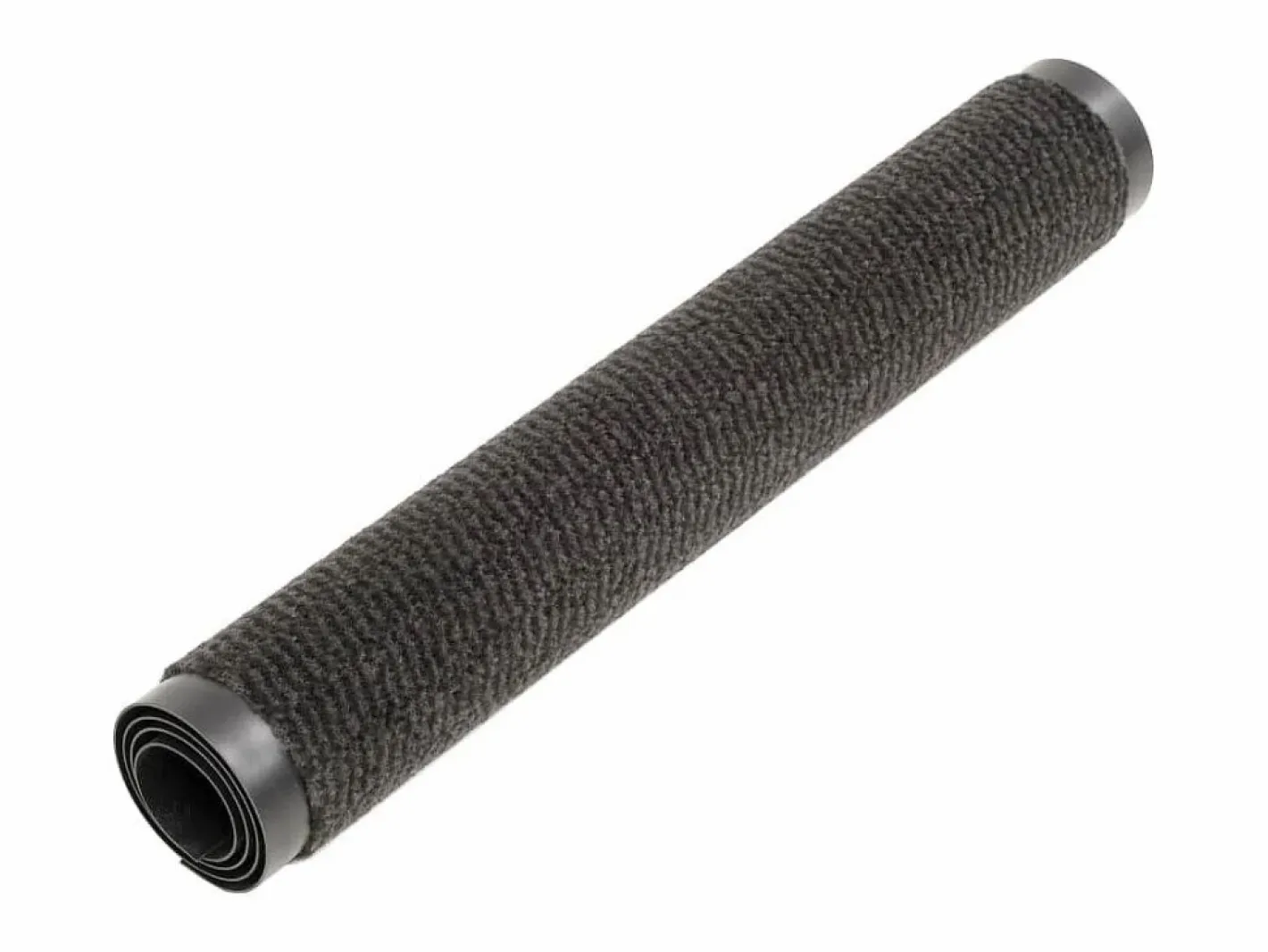 Felpudo|Alfombra de entrada rectangular de nudo 40x60 cm negra ES572329
