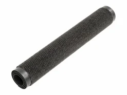 Alfombra de entrada rectangular de nudo 60x90 cm negra ES981018 Negro