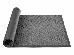 Felpudo|Alfombra de Entrada SucceBuy, 156x91,4 cm, Felpudo Exterior Interior Moderno Elegante, con Reverso Antideslizante TPE, Resistente Lavable, Atrapa Polvo, Gris