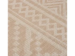 Clicnbuy Alfombra de exterior de tejido plano rayas marrones 200x280 cm Marru00f3n
