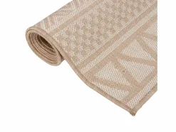 Alfombra de exterior de tejido plano 200x280 cm Rayas marrones Marru00f3n Online
