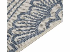 Clicnbuy Alfombra De Exterior|Decoración De Jardín|Alfombra de exterior de tejido plano rayas es 140x200 cm