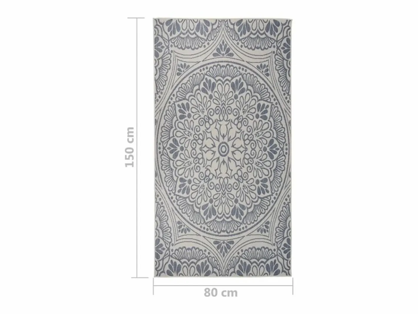 Alfombra de exterior de tejido plano rayas es 80x150 cm^Clicnbuy Best
