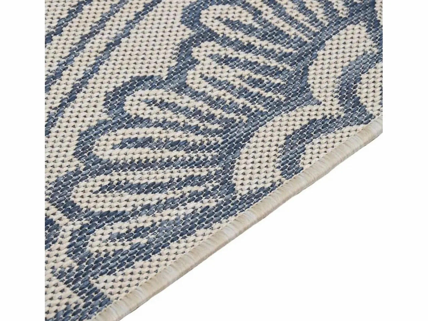Clicnbuy Alfombra De Exterior|Decoración De Jardín|Alfombra de exterior de tejido plano rayas es 120x170 cm
