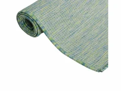 Alfombra de exterior de tejido plano turquesa 140x200 cm^Clicnbuy Sale