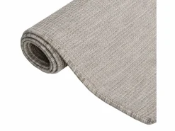 Clicnbuy Alfombra de exterior de tejido plano gris taupe 80x250 cm Topo Discount