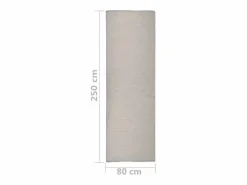Clicnbuy Alfombra de exterior de tejido plano gris taupe 80x250 cm Topo Discount