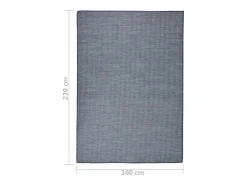 Clicnbuy Alfombra de exterior de tejido plano 140x200 cm Azul Discount