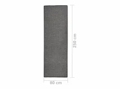 Clicnbuy Alfombra de exterior de tejido plano 80x250 cm Gris Sale
