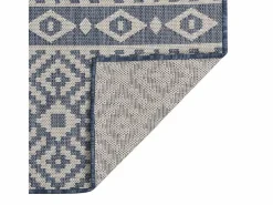 Alfombra de exterior de tejido plano 160x230 cm Rayas es Azul New