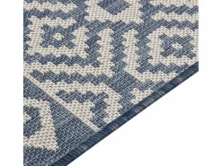 Alfombra de exterior de tejido plano 160x230 cm Rayas es Azul New