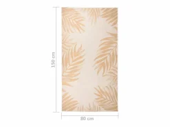 Alfombra de exterior tejido plano estampado de hoja 80x150 cm^Clicnbuy Online