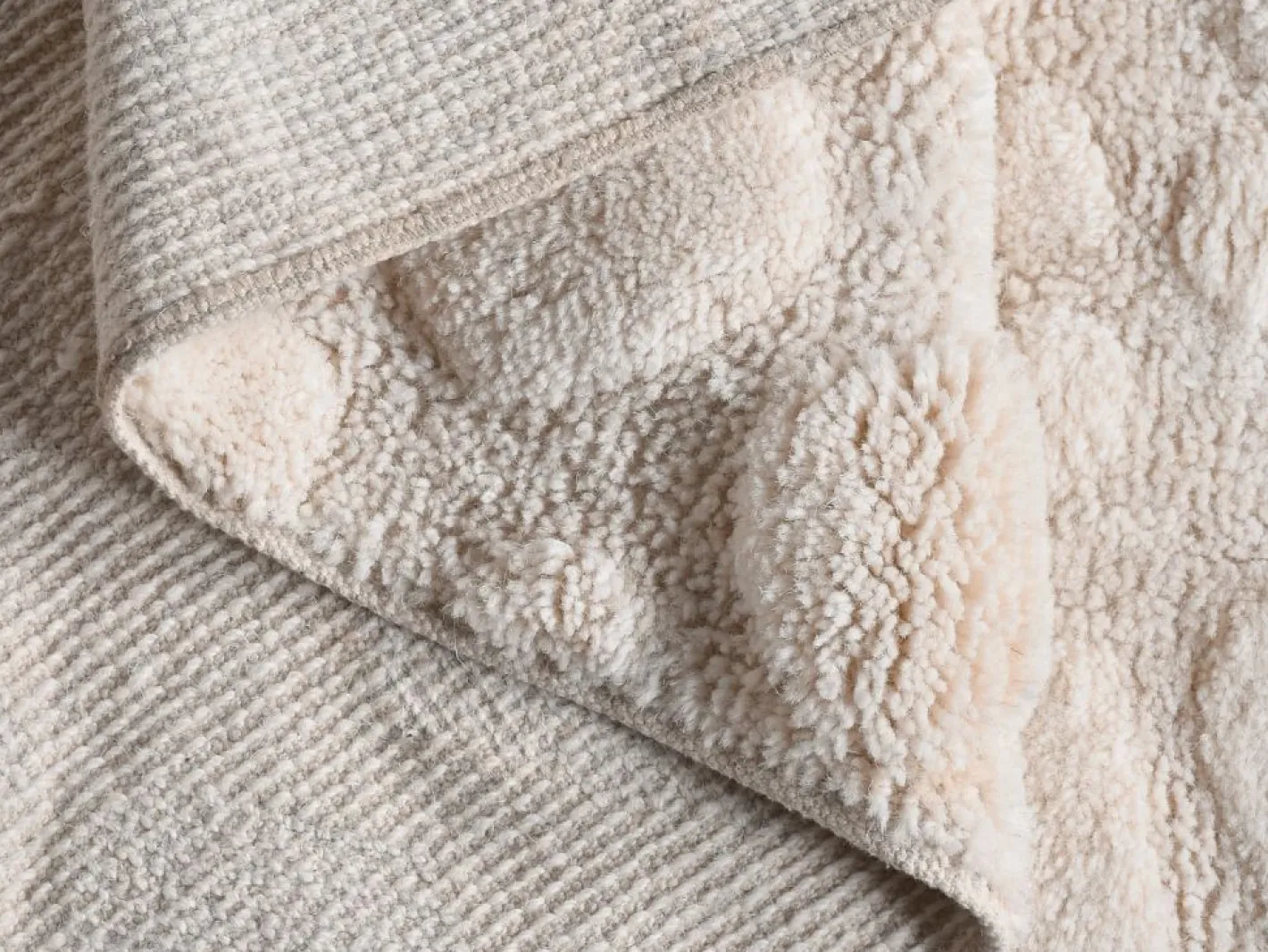 OZAIA Alfombra De Salón|Alfombra de lana 100% tufté a mano con efecto guijarros, 160 x 230, , ORABEL