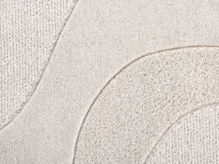 OZAIA Alfombra De Salón|Alfombra de lana en relieve 100% tufted a mano con borde redondeado, 200 x 290, , VELORIA