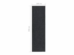 Clicnbuy Alfombra de pasillo atrapa suciedad 100x350 cm Gris antracita Hot