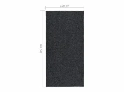 Clicnbuy Alfombra de pasillo atrapa suciedad 100x200 cm Gris antracita Best