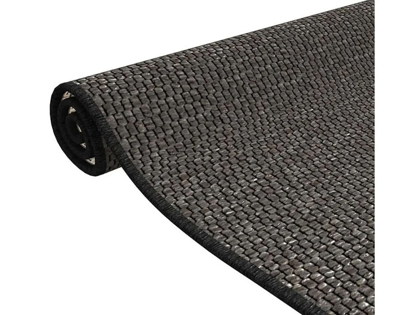 Clicnbuy Alfombra de pasillo con aspecto sisal 50x150 cm Gris antracita New