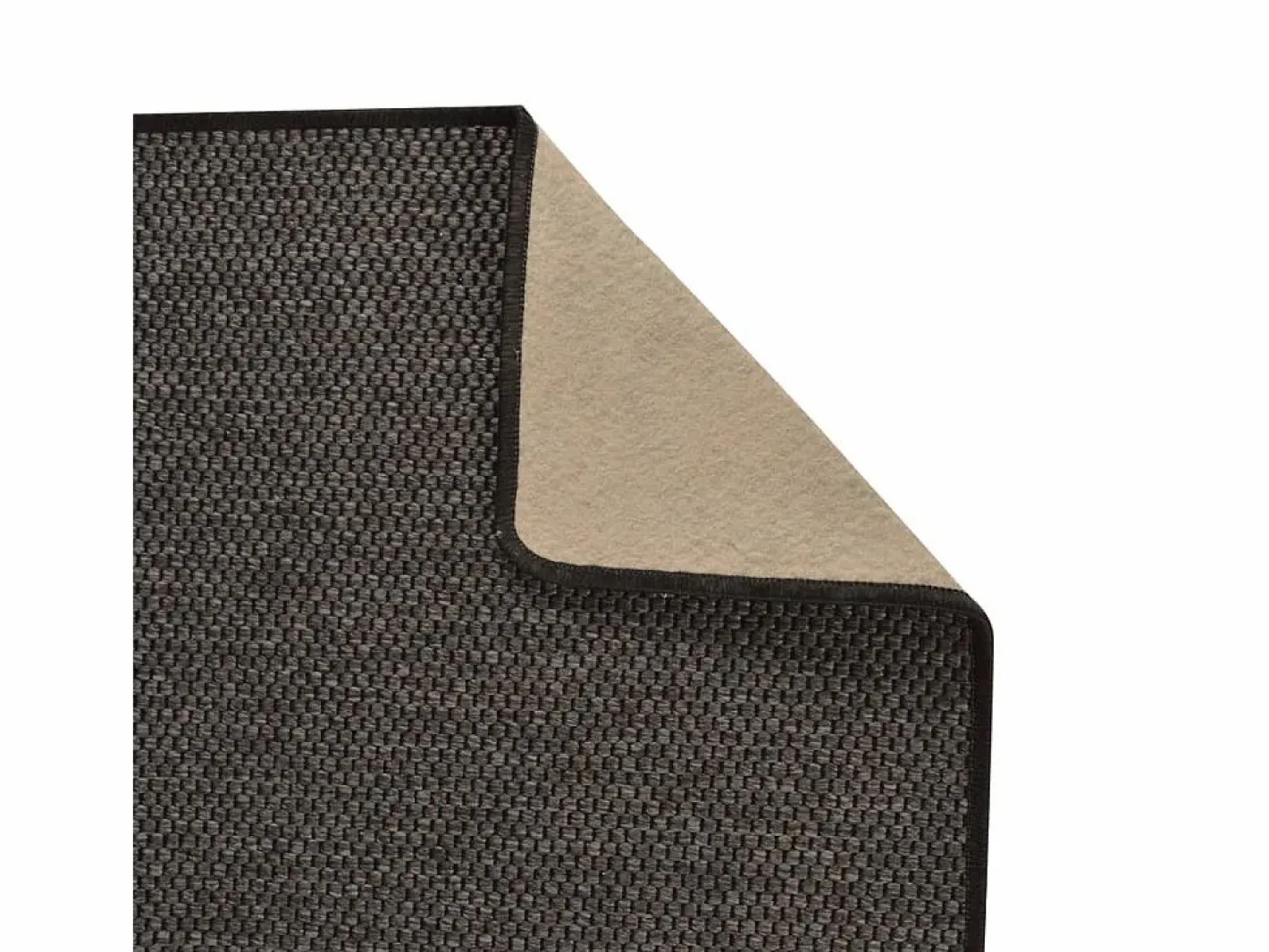Clicnbuy Alfombra de pasillo con aspecto sisal 80x250 cm Gris antracita Clearance