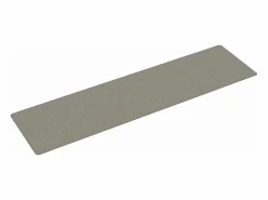 Clicnbuy Alfombra de pasillo con aspecto de sisal plateada 80x300 cm Plateado