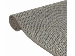 Clicnbuy Alfombra De Pasillo|Alfombra de pasillo con aspecto de sisal plateada 80x150 cm