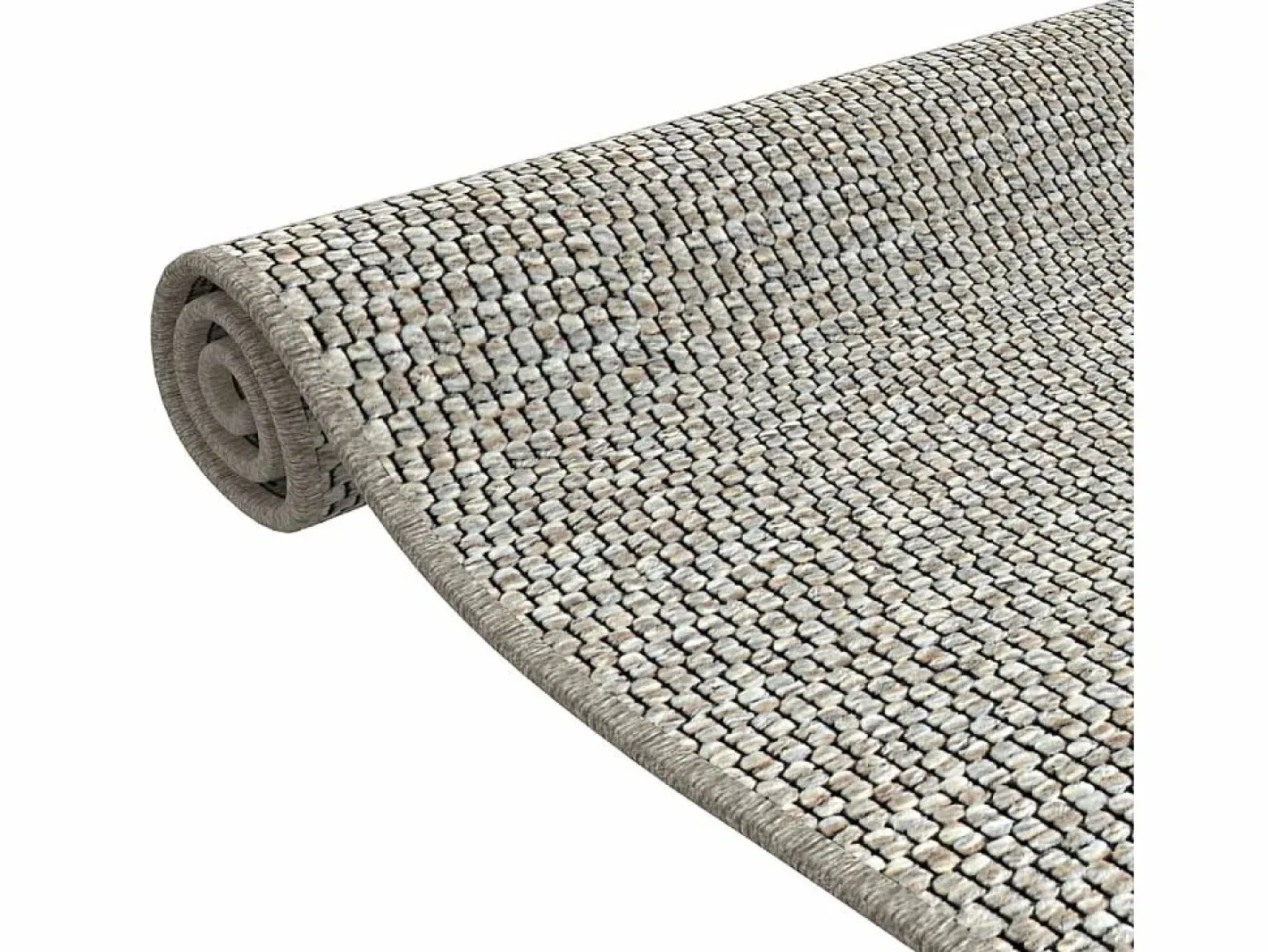Clicnbuy Alfombra de pasillo con aspecto de sisal gris taupe 80x150 cm Topo Clearance