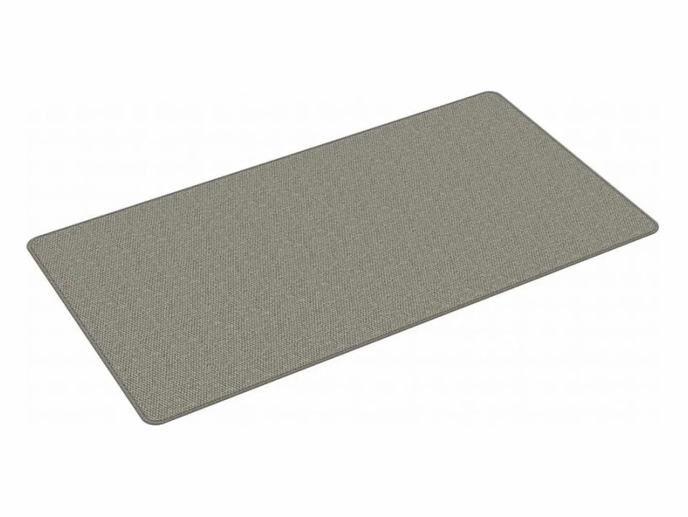 Alfombra de pasillo efecto sisal plata 80x150 cm Plateado New