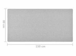 Clicnbuy Alfombra de pasillo claro 80x150 cm Gris Discount