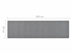 Alfombra de pasillo oscuro 80x300 cm^Clicnbuy Best
