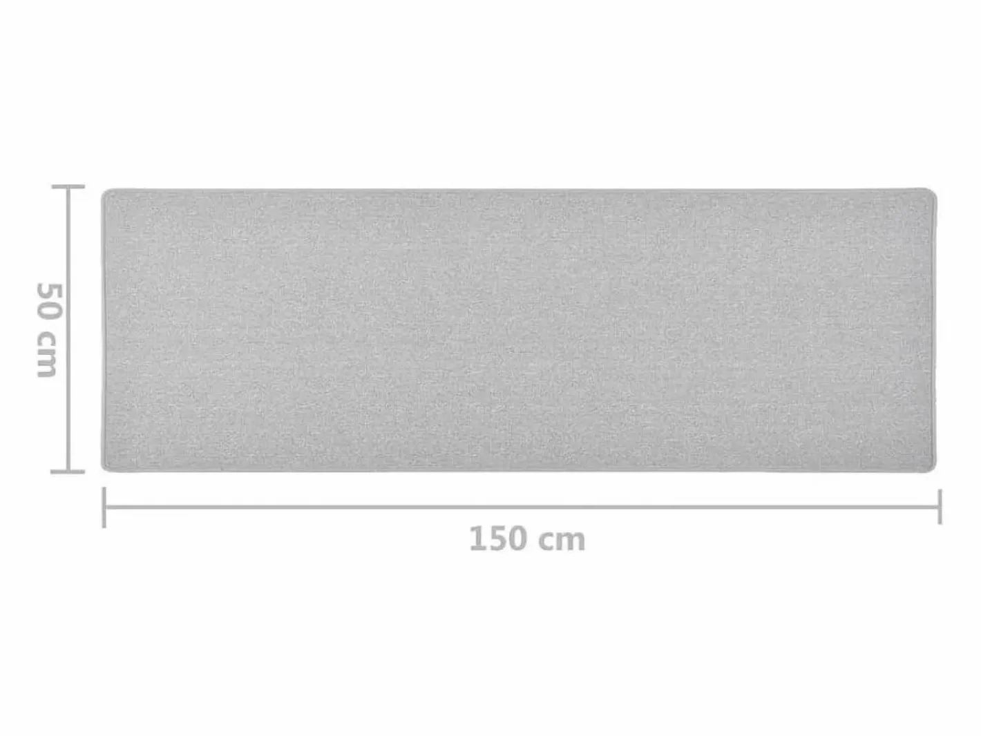 Clicnbuy Alfombra de pasillo claro 50x150 cm Gris Sale