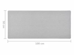 Clicnbuy Alfombra de pasillo claro 50x100 cm Gris Discount