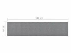 Alfombra de pasillo oscuro 80x400 cm^Clicnbuy Discount