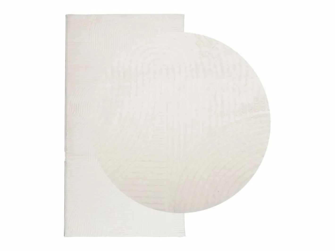 Alfombra De Cocina|Alfombra De Cocina|Alfombra de pelo corto IZA, estilo escandinavo, color crema, 80x150 cm