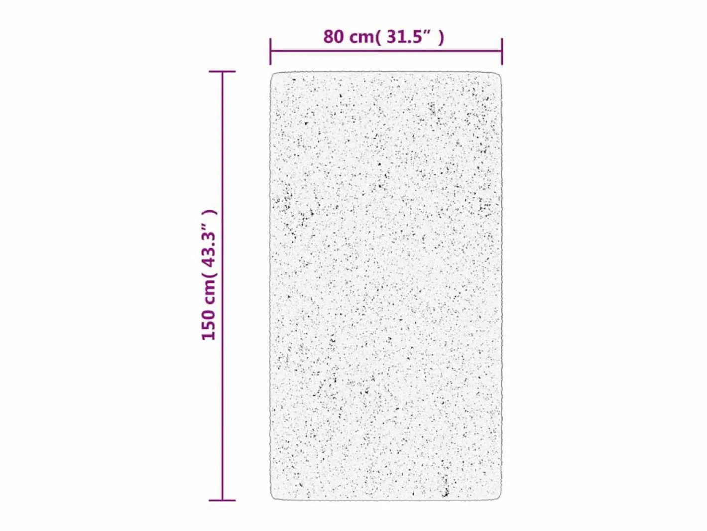 Alfombra De Cocina|Alfombra De Cocina|Alfombra de pelo corto IZA, estilo escandinavo, color crema, 80x150 cm