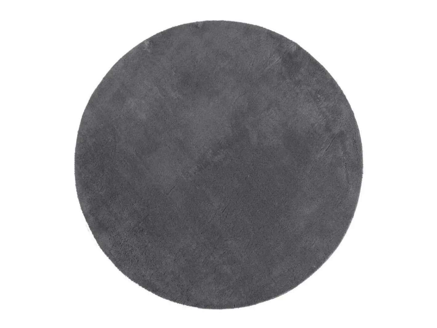 Alfombra de pelo corto suave lavable HUARTE antracita Ø 100 cm ES49715 Gris antracita Best