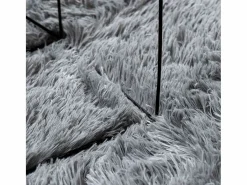 Alfombra de pelo largo NAVARRA claro 200x200 cm Gris