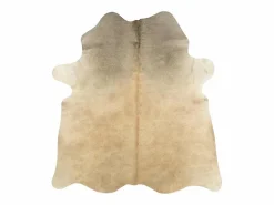 Alfombra de piel de vaca auténtica 180x220 cm Beige Sale