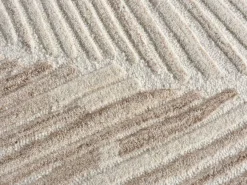 Alfombra de relieve 100% lana hecha a mano - 200 x 290 cm - 2200g/m2 - Marfil - SERAPHINA^OZAIA New