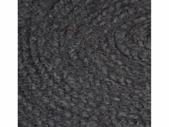 Alfombra de yute hecha a mano redonda de 210 cm en oscuro^ Clearance
