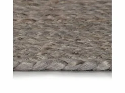 Alfombra de yute tejida a mano redonda 90 cm ES62306^ Hot