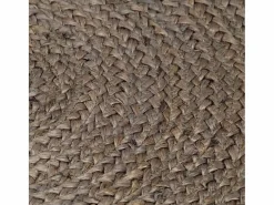 Alfombra de yute tejida a mano redonda 90 cm ES62306^ Hot