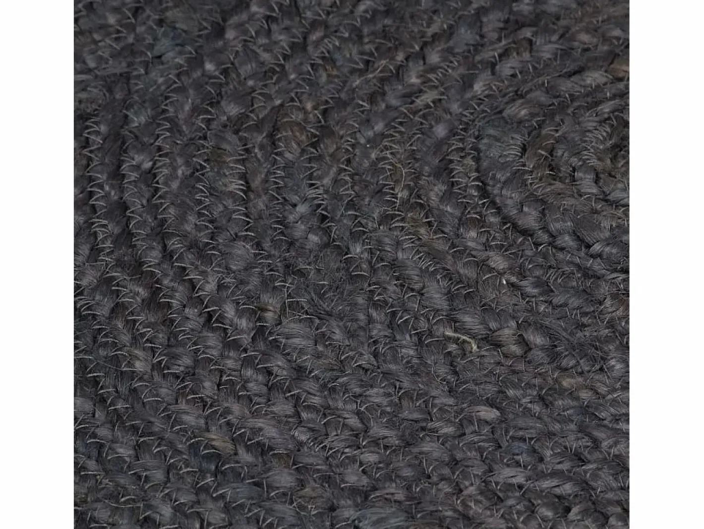 Clicnbuy Alfombra Redonda|Alfombra de yute tejida a mano 120 cm oscuro