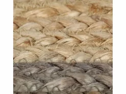Alfombra de yute tejida a mano con borde 120 cm^Clicnbuy Sale