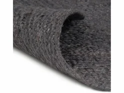 Clicnbuy Alfombra de yute tejida a mano 90 cm oscuro Gris