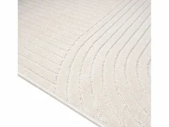 the carpet Alfombra diseño moderno Boho - - 80 x 250 cm - SANTO PLUS Crema Outlet